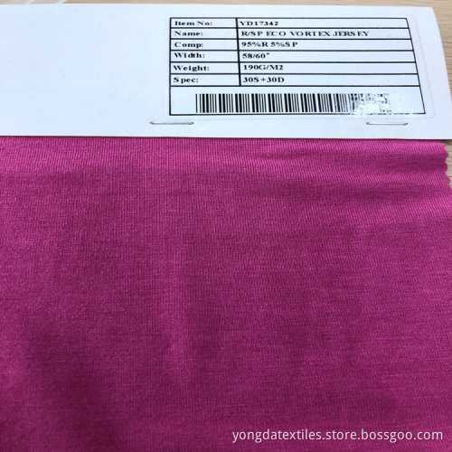 Vortex Jersey Bright Eco Stock Lot Rayon Fabric